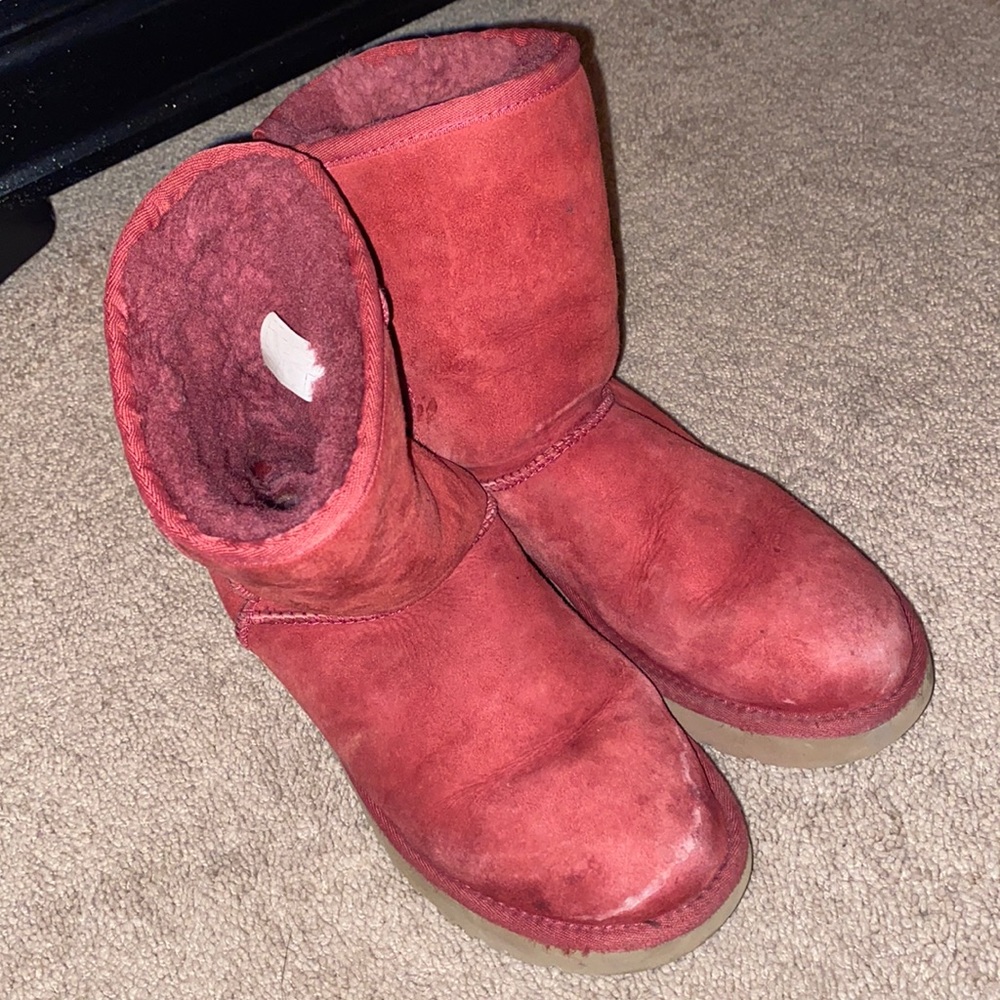 Burgundy Ugg Boots SZ 7 Women